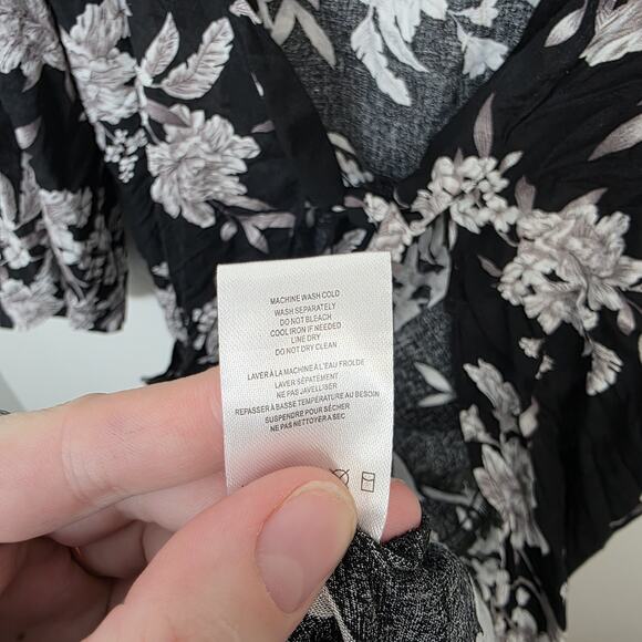 Spiritual Gangster Black White Floral Boho Festival Hippie Maya Kimono One Size - Picture 8 of 9